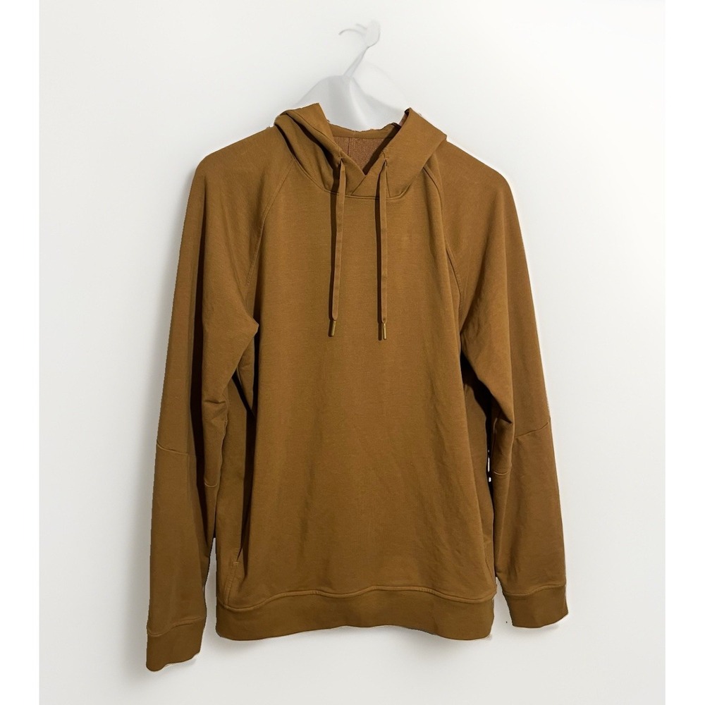 Lululemon City Sweatshirt Hoodie Gold Spice Kangaroo Pocket Pullover Men's Large